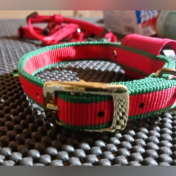 Christmas Dog Collar w/ Light Up Lights! Size: Small Dog - Picture 8 of 11